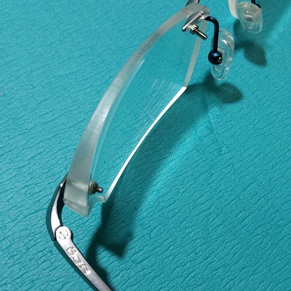 OGA Gunmetal/Blue Rimless Drillmount Frames - Picture 8 of 8